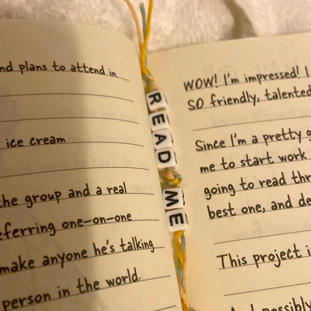 Hand made book mark